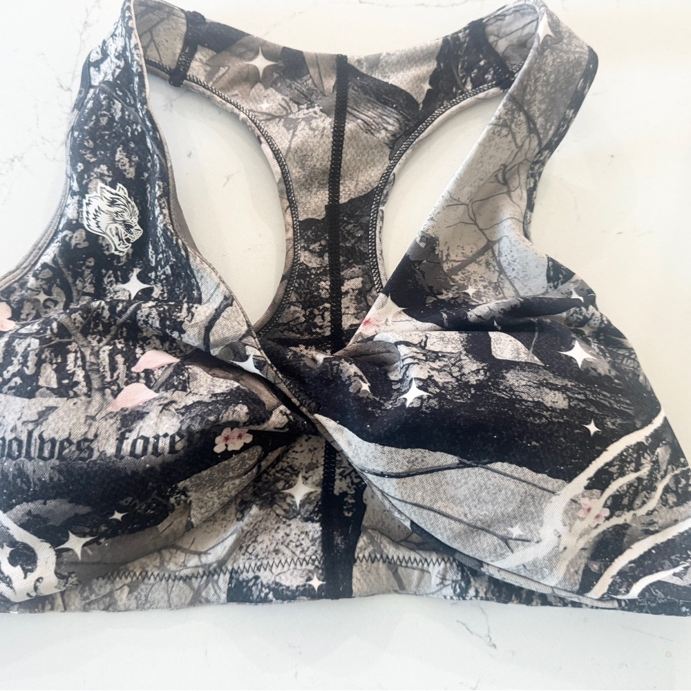 Darc Sport Camo and Cherry Blossom Sports Bra